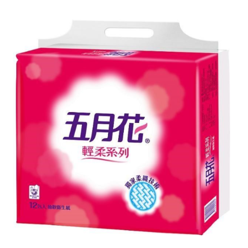五月花  輕柔抽取式衛生紙110抽x72包