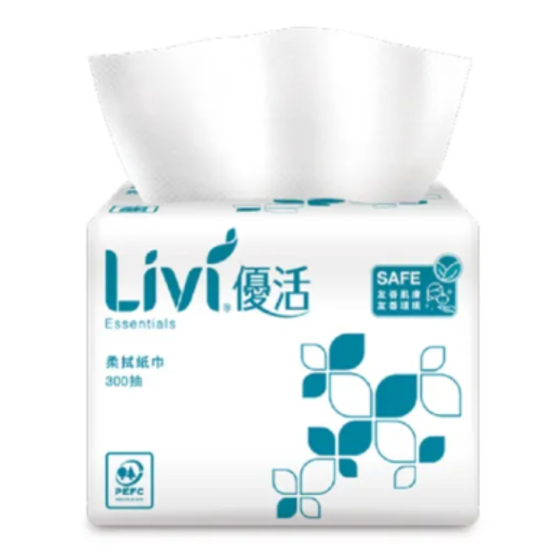 Livi Everyday 優活柔拭紙巾300抽(PEFC)
