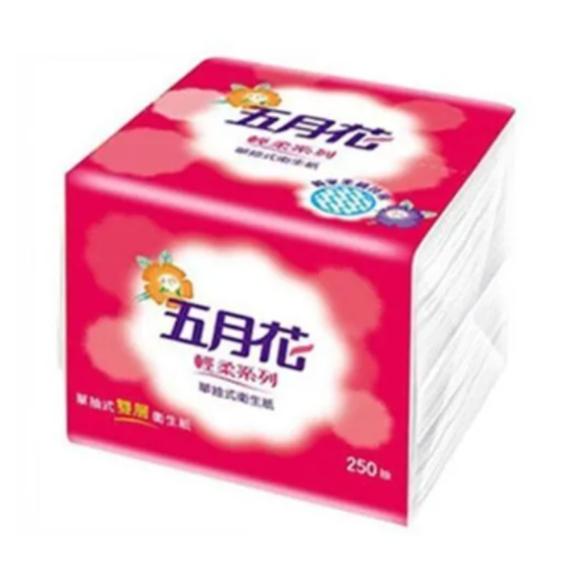 五月花單抽衛生紙250抽