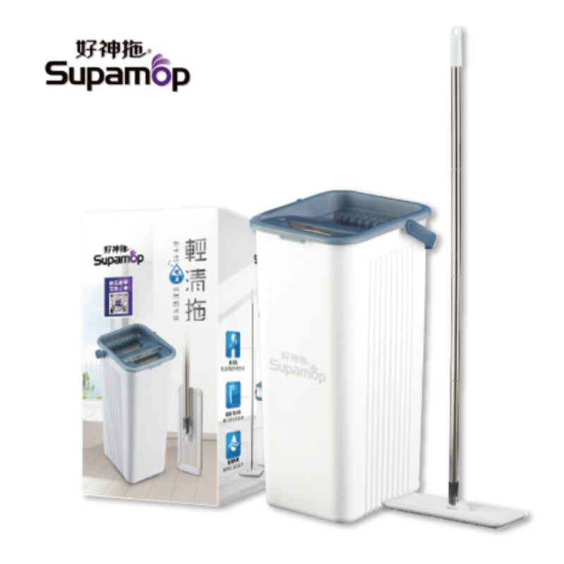 輕清拖免手洗乾濕兩用刮水拖